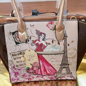 Brangio italys Arosa Lady Luck Vintage Look Tote Bag